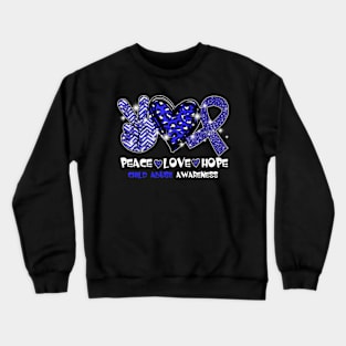 Child Abuse Awareness Crewneck Sweatshirt